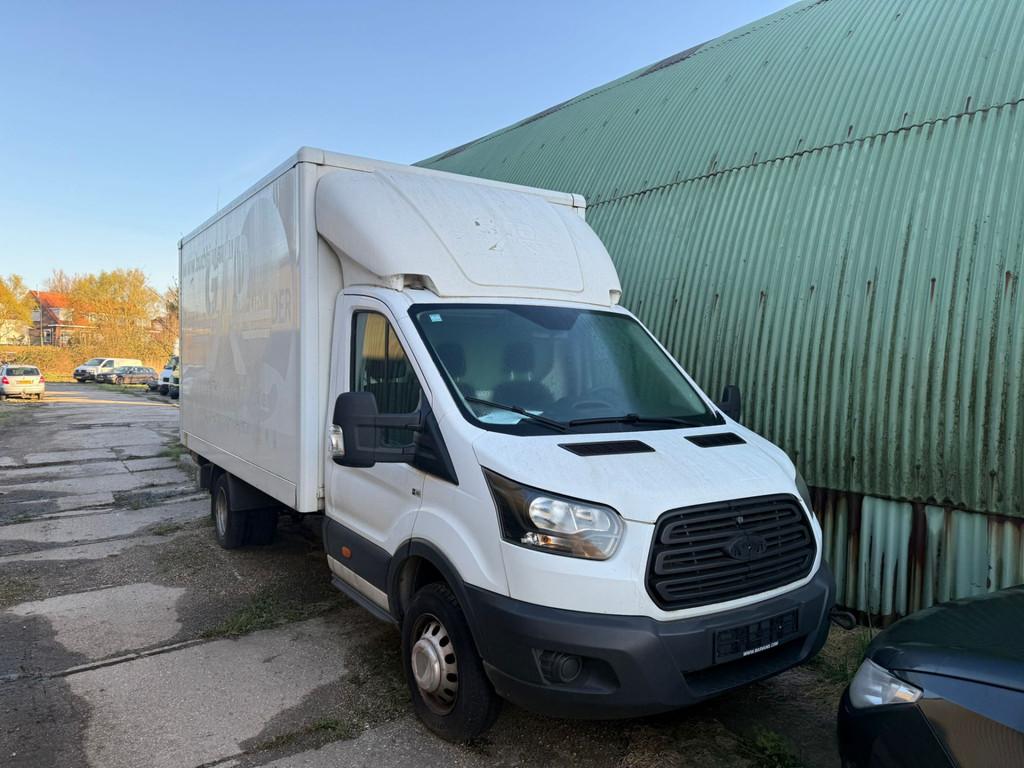 Ford Transit 430 2.0 TDCI L4H3 Ambiente (bj 2017), 13 km/l, Start-stop-systeem, Zwart, Wit