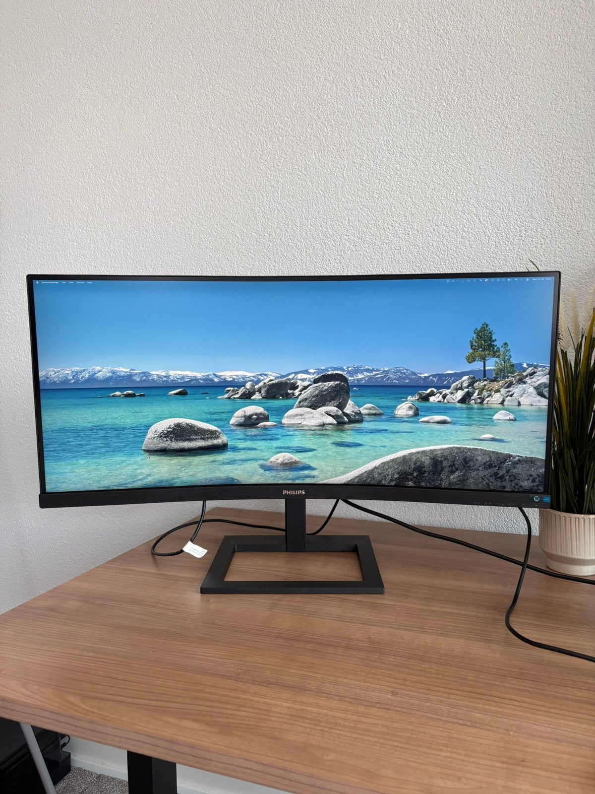 Philips 346E2CUAE/00 scherm, monitor, widescreen, Computers en Software, Monitoren, Ophalen, 3 tot 5 ms, Curved, HDMI