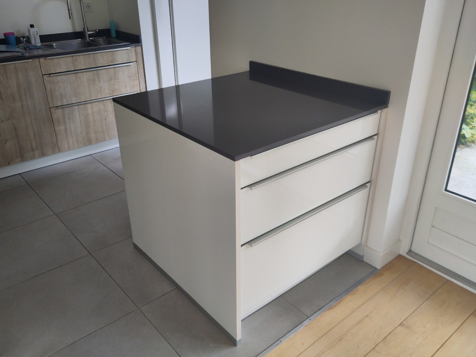 Alno Keukenblok met 6 Lades en composiet werkblad, Ophalen, Overige materialen, Gebruikt, 75 cm of meer