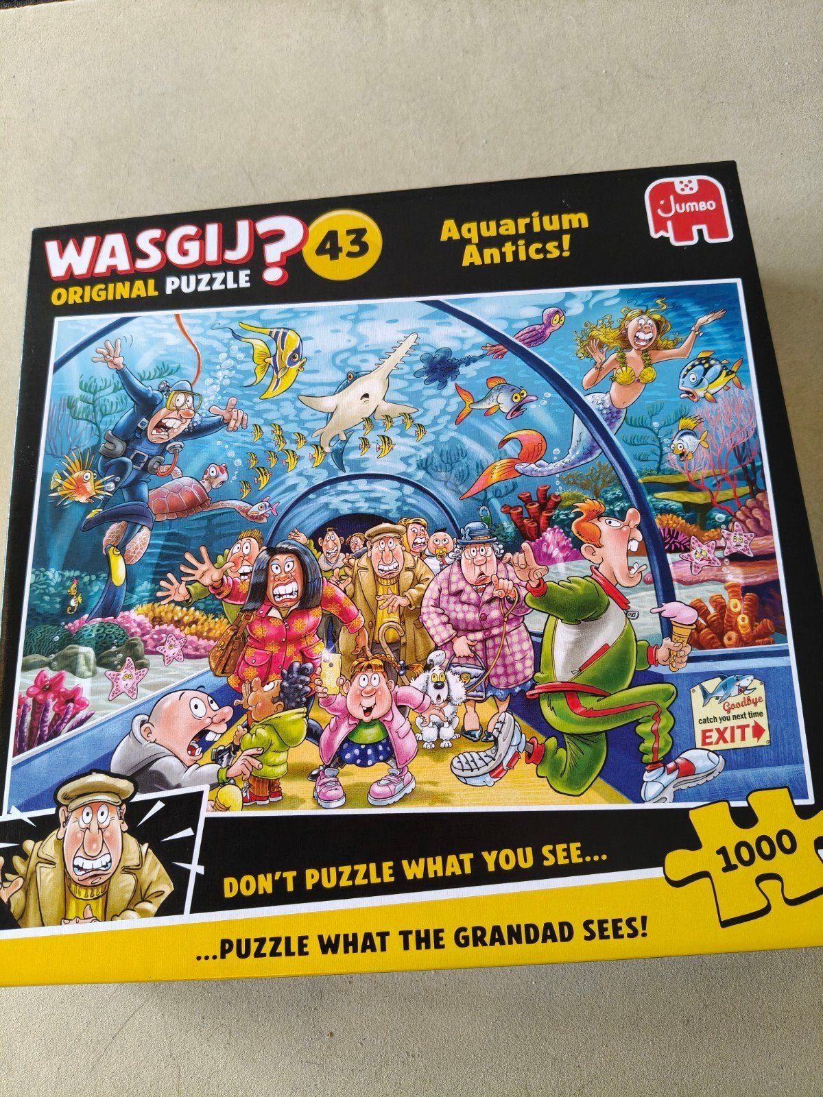 Wasgij puzzel original 43, Ophalen, 500 t/m 1500 stukjes, Zo goed als nieuw, Legpuzzel