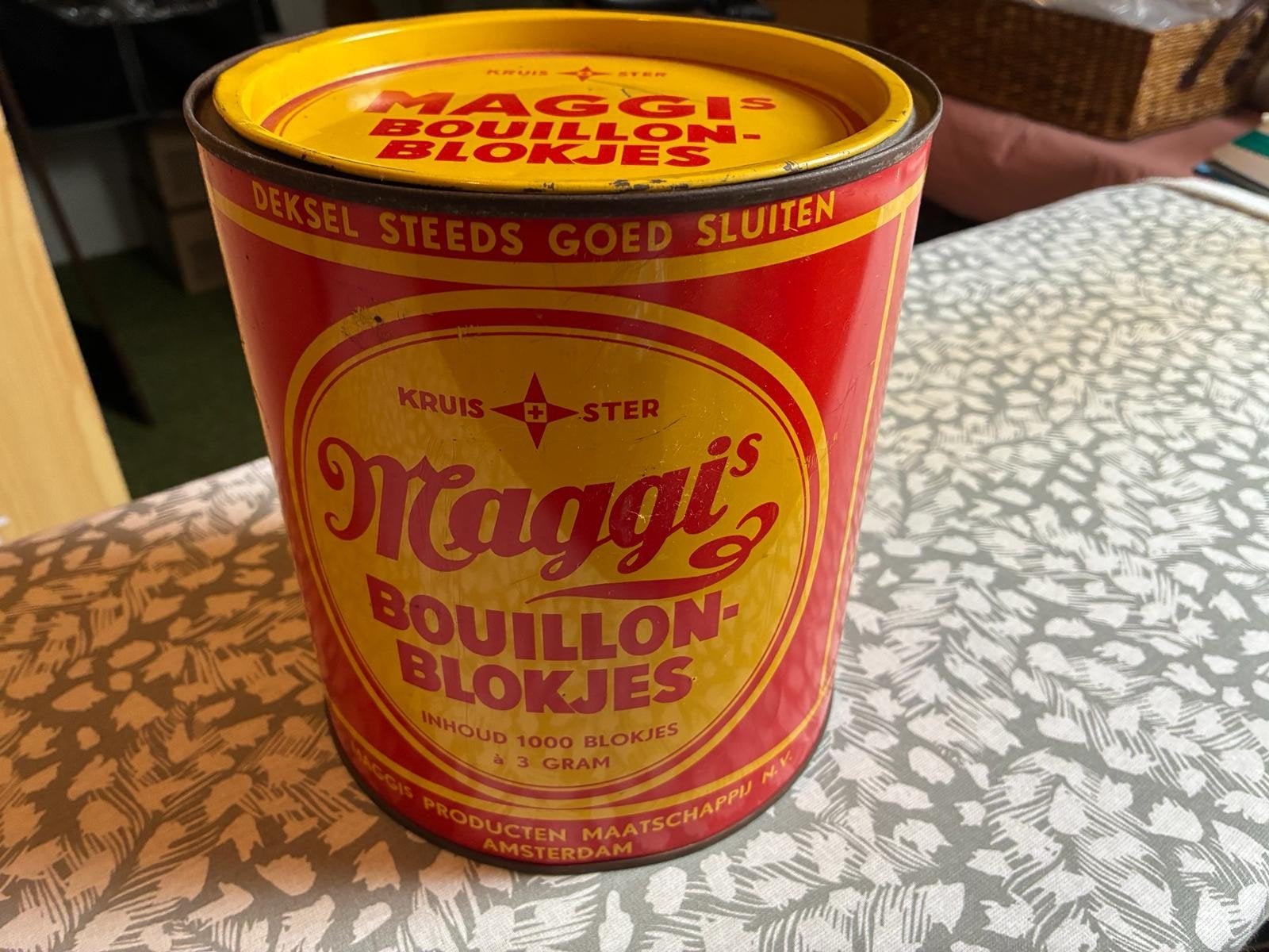 Maggi bouillonblokjes blik, Verzamelen, Blikken, Ophalen of Verzenden, Gebruikt, Overige