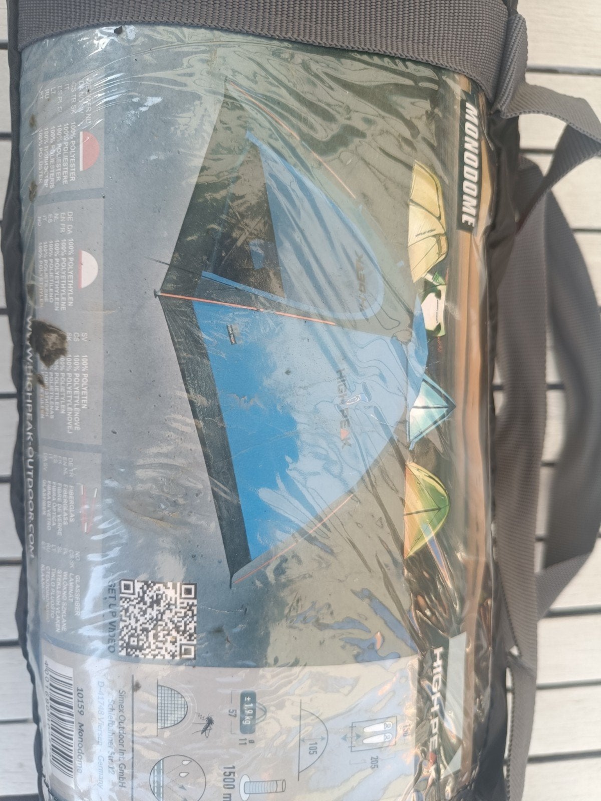 High Peak Monodome tent - Nieuw en ongebruikt!, Ophalen, Nieuw, Tot en met 2