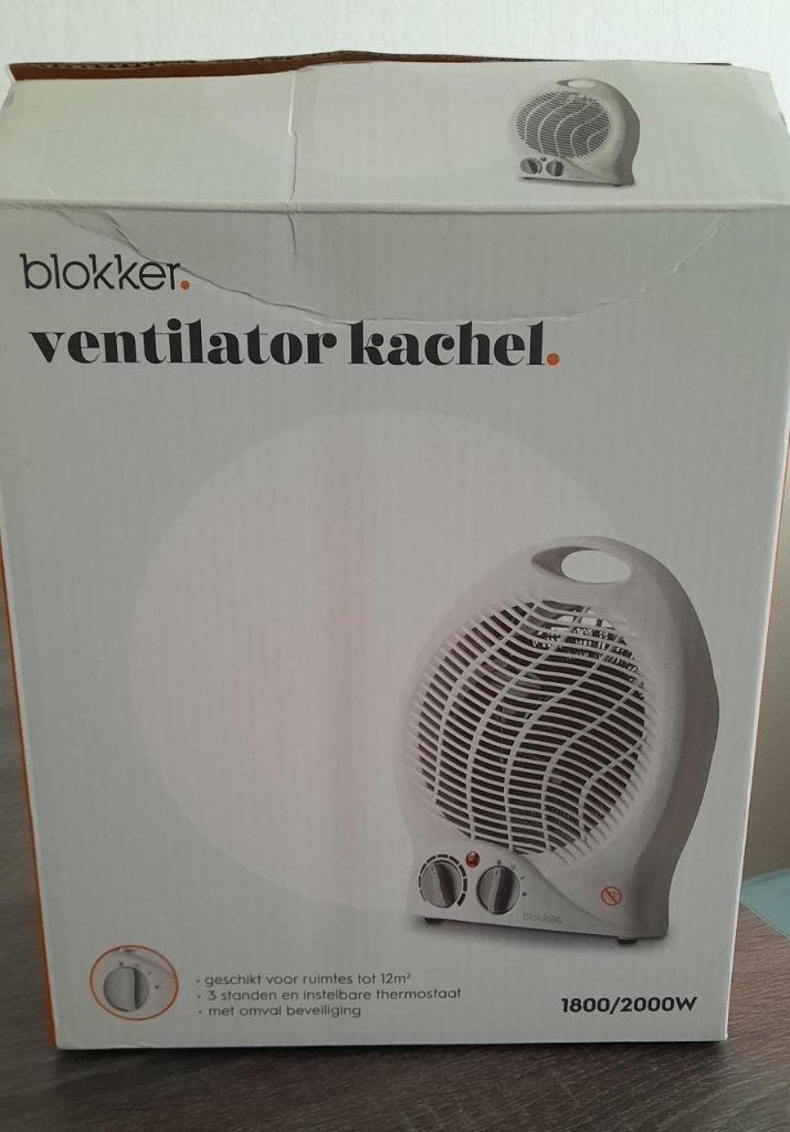 ventilator kacheltje , ook koude stand, Ophalen, 30 tot 80 cm, 500 tot 800 watt, Overige typen