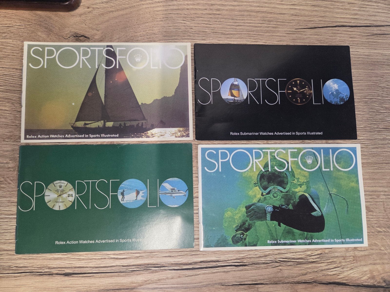 Vintage Rolex Sportsfolio en Official Timepiece brochures, Ophalen of Verzenden, Gelezen, Sport en Vrije tijd