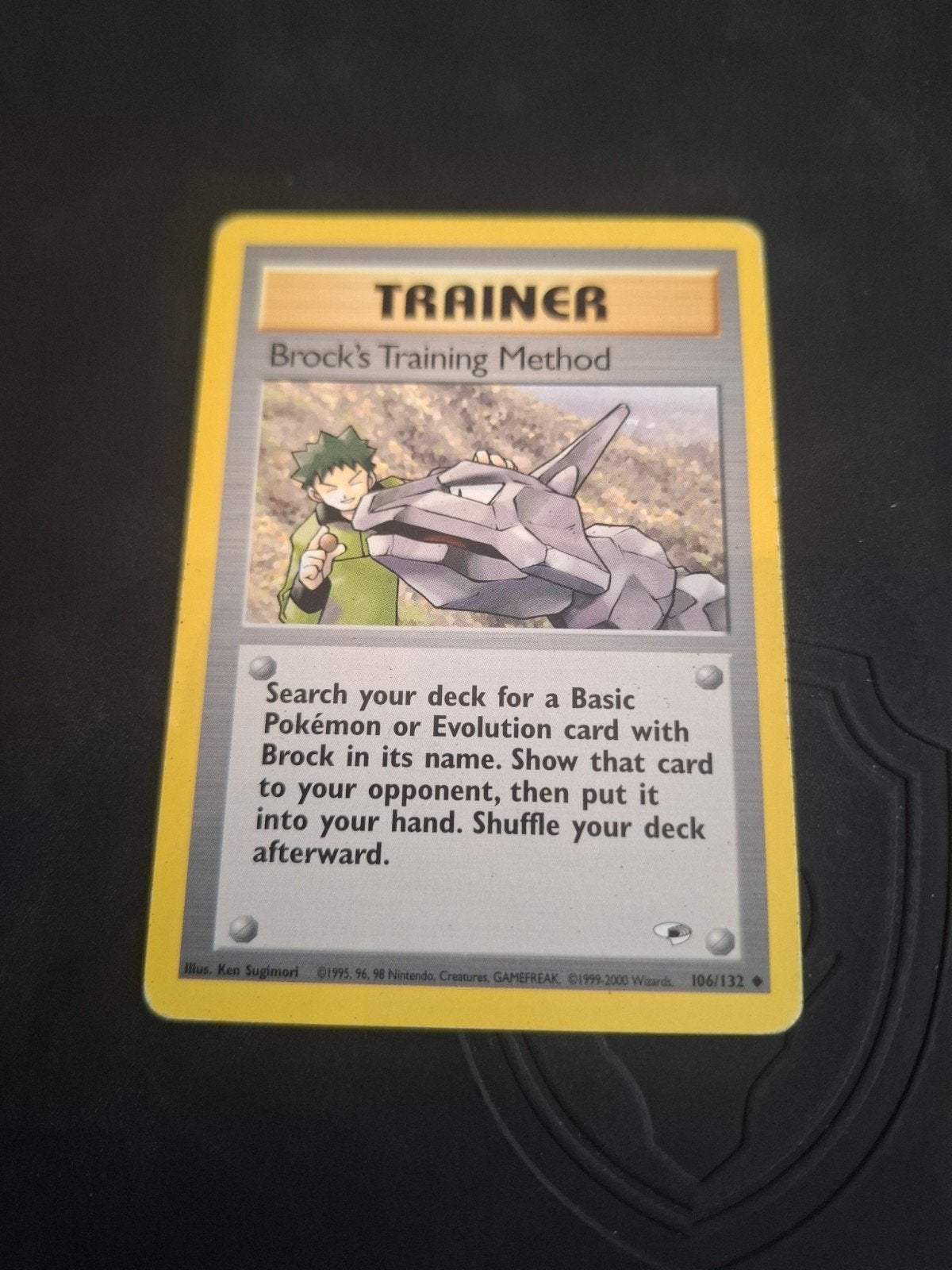 Pokémon Kaart: Brock's Training Method (106/132), Ophalen of Verzenden, Gebruikt