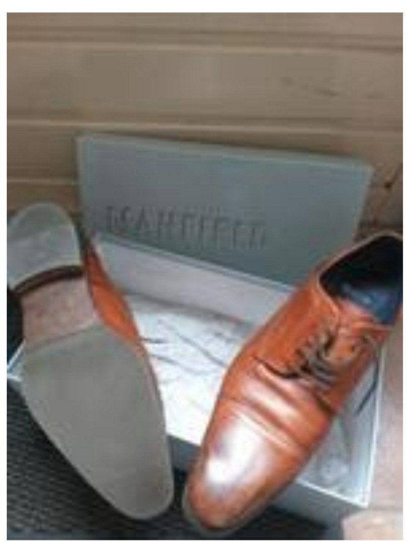 mooie cognac manfield schoenen in maat 44, Kleding | Heren, Schoenen, Manfield, Bruin, Ophalen of Verzenden, Zo goed als nieuw