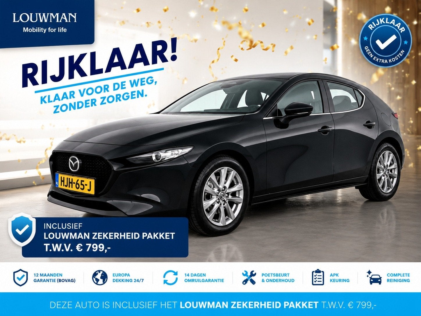 Mazda 3 2.5 e-SkyActiv-G M Hybrid 140 Prime-line | RIJKLAAR