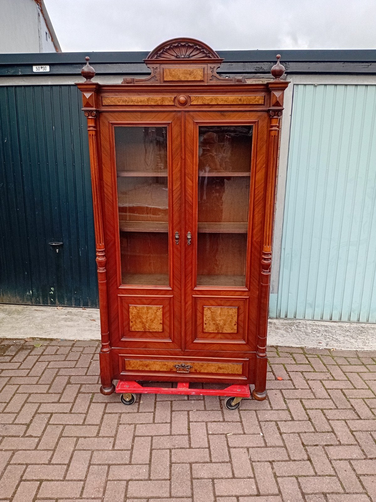 Antieke serviekast, Huis en Inrichting, Ophalen, 25 tot 50 cm, Minder dan 100 cm