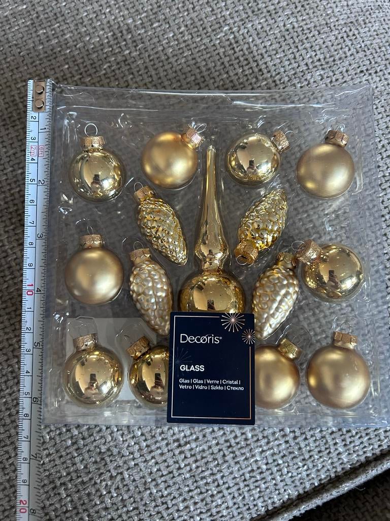 Kerst goud nieuw, Diversen, Kerst, Ophalen of Verzenden, Nieuw