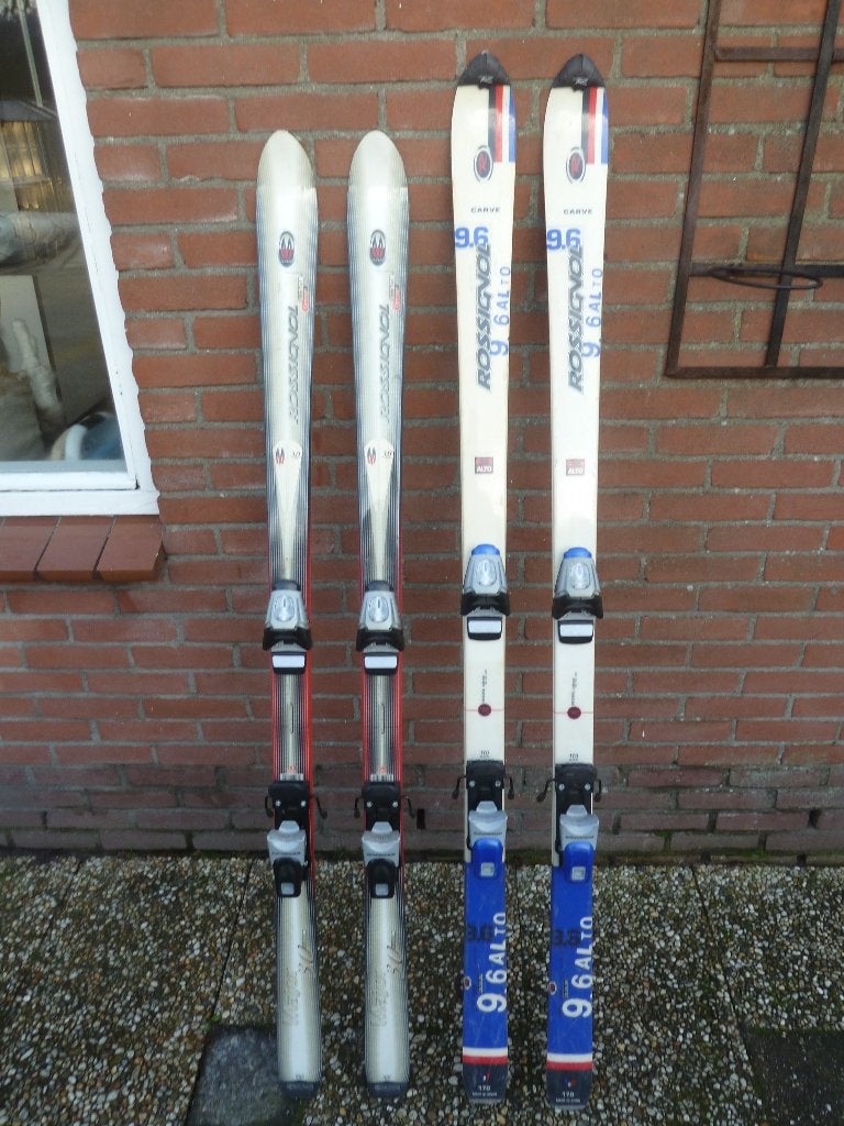 2 paar Rossignol carve skies 160 cm en 170 cm, 160 tot 180 cm, Gebruikt, Rossignol, Ophalen of Verzenden