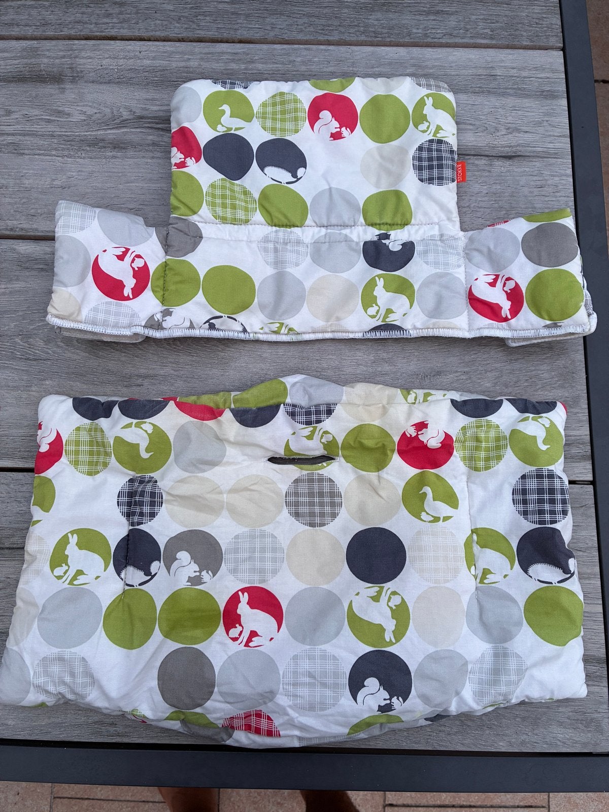Stokke Tripp Trapp kussen set - Dierenprint, Ophalen, Gebruikt