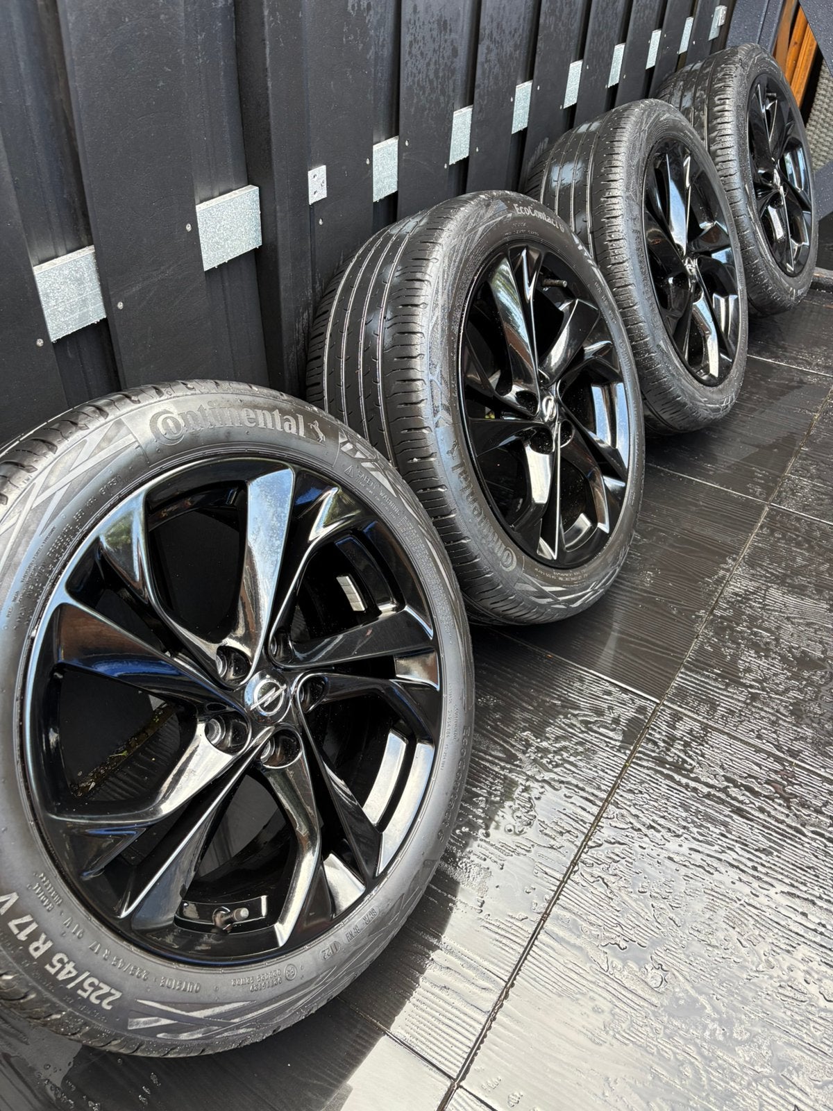 Originele 17" velgen Glos Black Opel Astra K Mokka 5X105, Auto-onderdelen, Banden en Velgen, Ophalen, Banden en Velgen, 17 inch