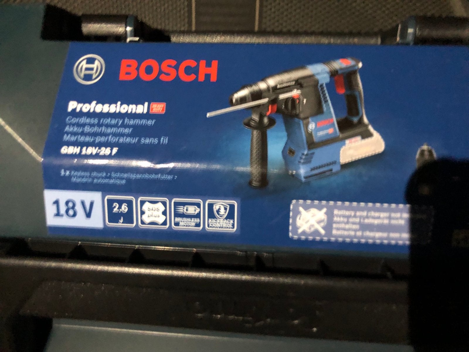 Bosch Professional GBH 18V-26 F Accu Boorhamer, 600 watt of meer, Boor- en/of Breekhamer, Nieuw, Ophalen of Verzenden