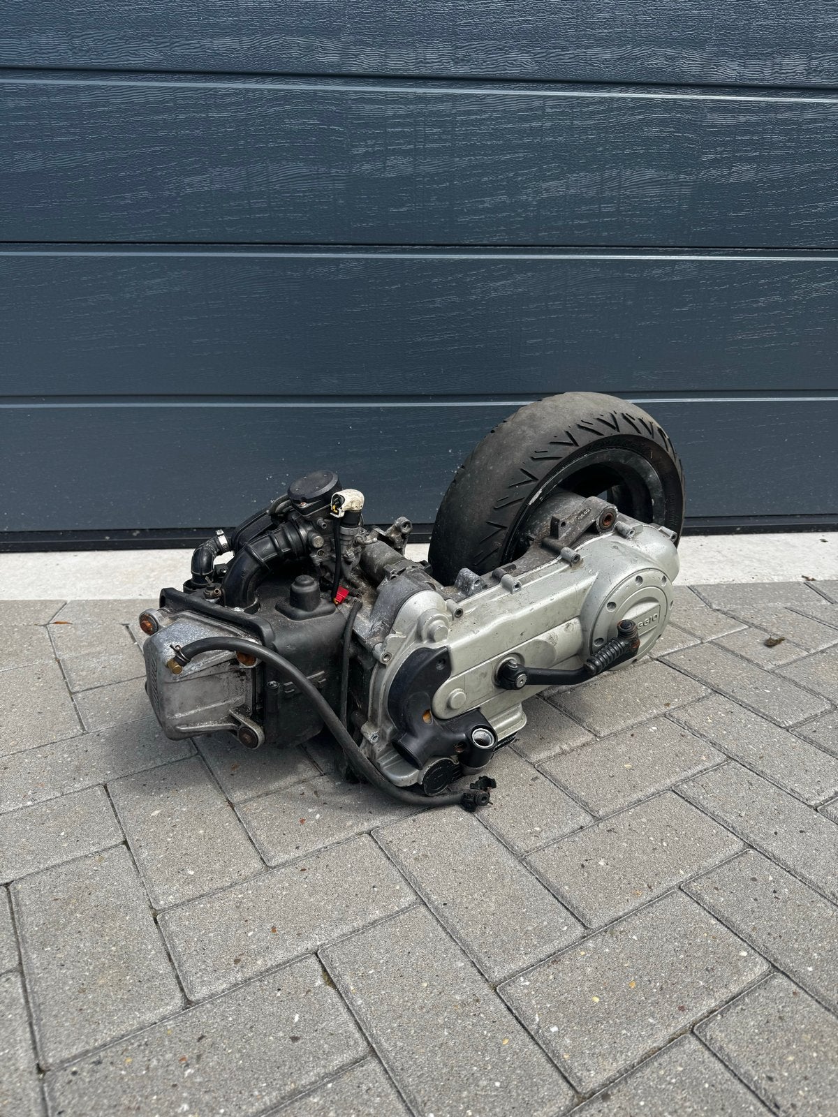 Vespa 80cc Malossi 4 klepper motorblok, Ophalen, Gebruikt, Blok, Vespa