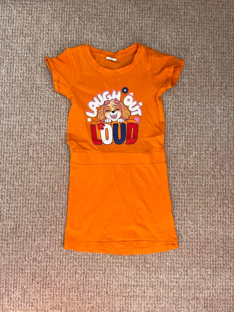 Jurkje maat 116-122 zo goed als nieuw Koningsdag, Ophalen of Verzenden, Zo goed als nieuw, Meisje, Jurk of Rok