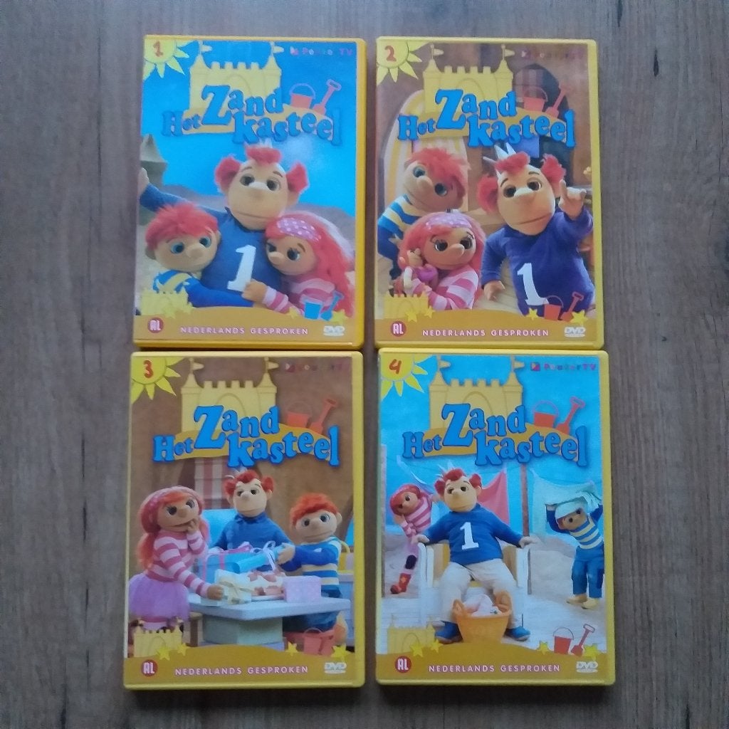 Sesamstraat en Het Zandkasteel DVD's, Alle leeftijden, Poppen, Tv-serie, Zo goed als nieuw