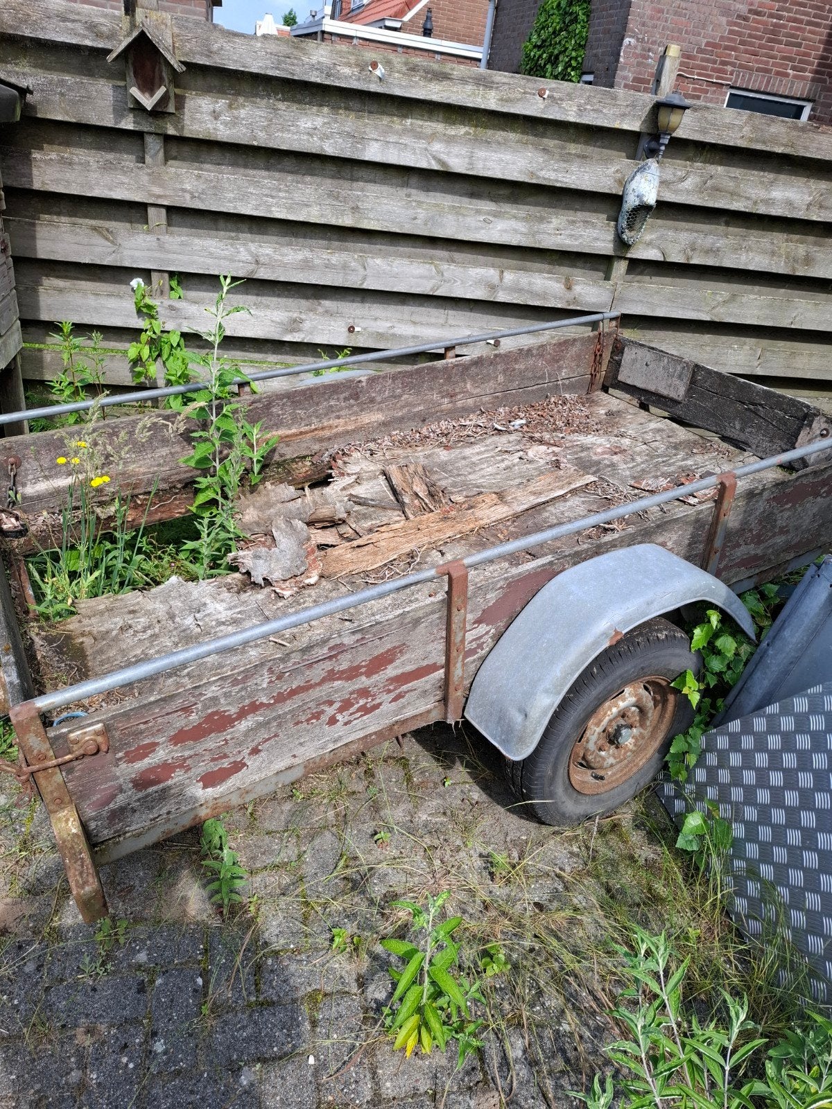 aanhanger oudijzer, Ophalen, Gebruikt