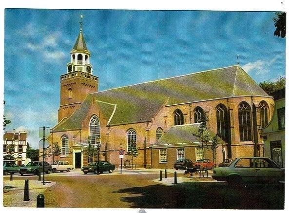 Bodegraven (Z.H.) - Ned.Herv.Kerk (Herdershond, auto's) 1983, Ophalen of Verzenden, 1980 tot heden, Ongelopen, Zuid-Holland