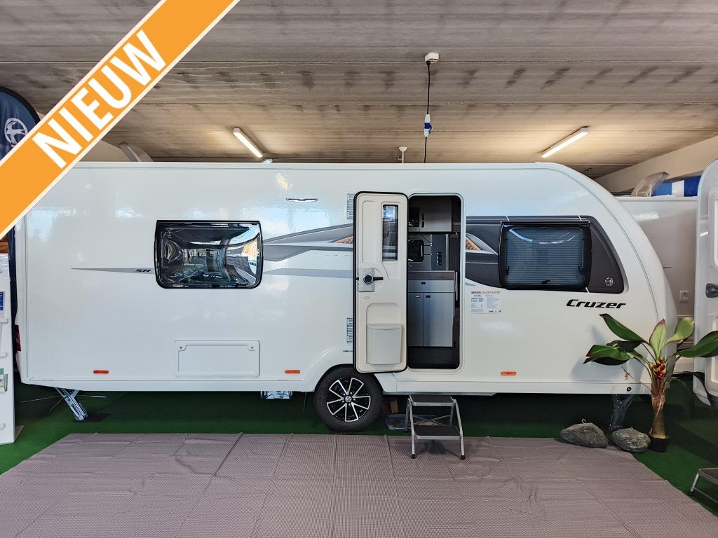 Sprite Cruzer 530 SR MODEL 2025 OP=OP, Caravans en Kamperen, Dwarsbed, Ringverwarming, Bedrijf, Sprite