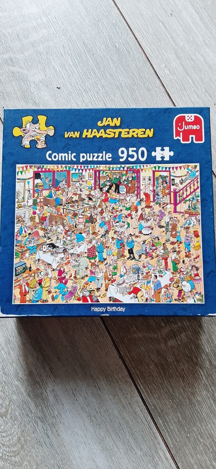 Jan van Haasteren Comic Puzzel - Happy Birthday 950 stukjes, Ophalen of Verzenden, 500 t/m 1500 stukjes, Gebruikt, Legpuzzel