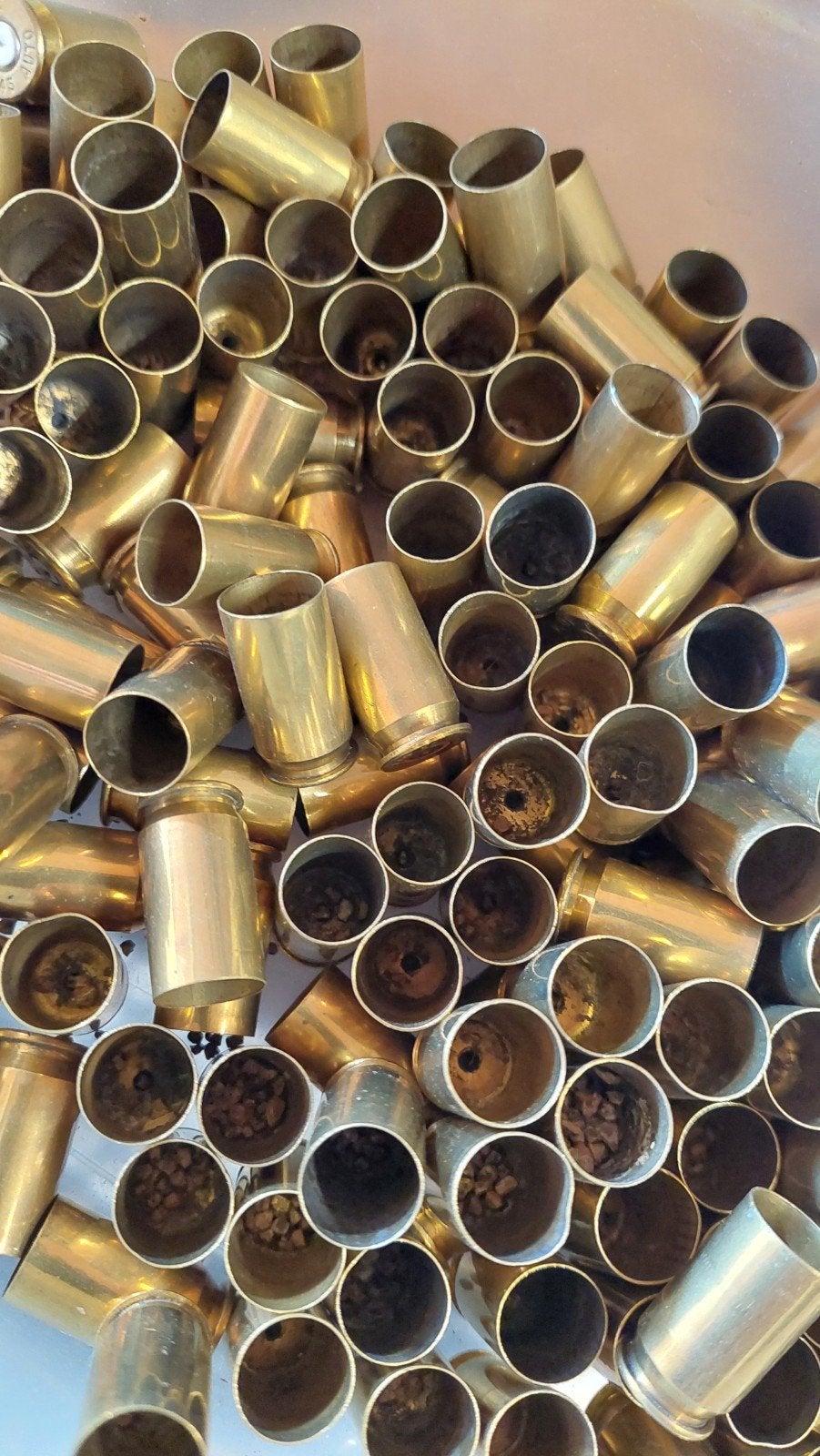 100+ afgeschoten .45 ACP lege hulzen, Ophalen of Verzenden, Gebruikt
