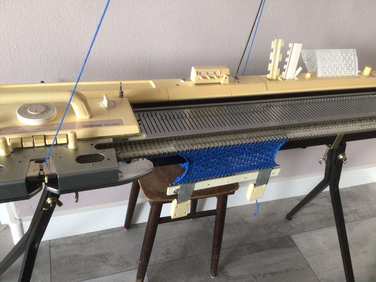 Brother KH-260 Enkelbed Grofbreimachine, Ophalen, Gebruikt, Breien, Machine