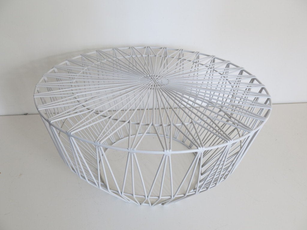 Metaaldraad salontafel, Ophalen, 100 tot 150 cm, 50 tot 100 cm, Zo goed als nieuw