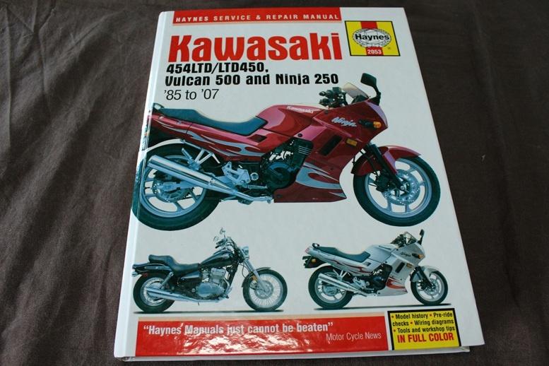 Kawasaki 454LTD Vulcan 500 Ninja 250 1985-2007 handboek, Motoren, Handleidingen en Instructieboekjes, Ophalen of Verzenden, Kawasaki