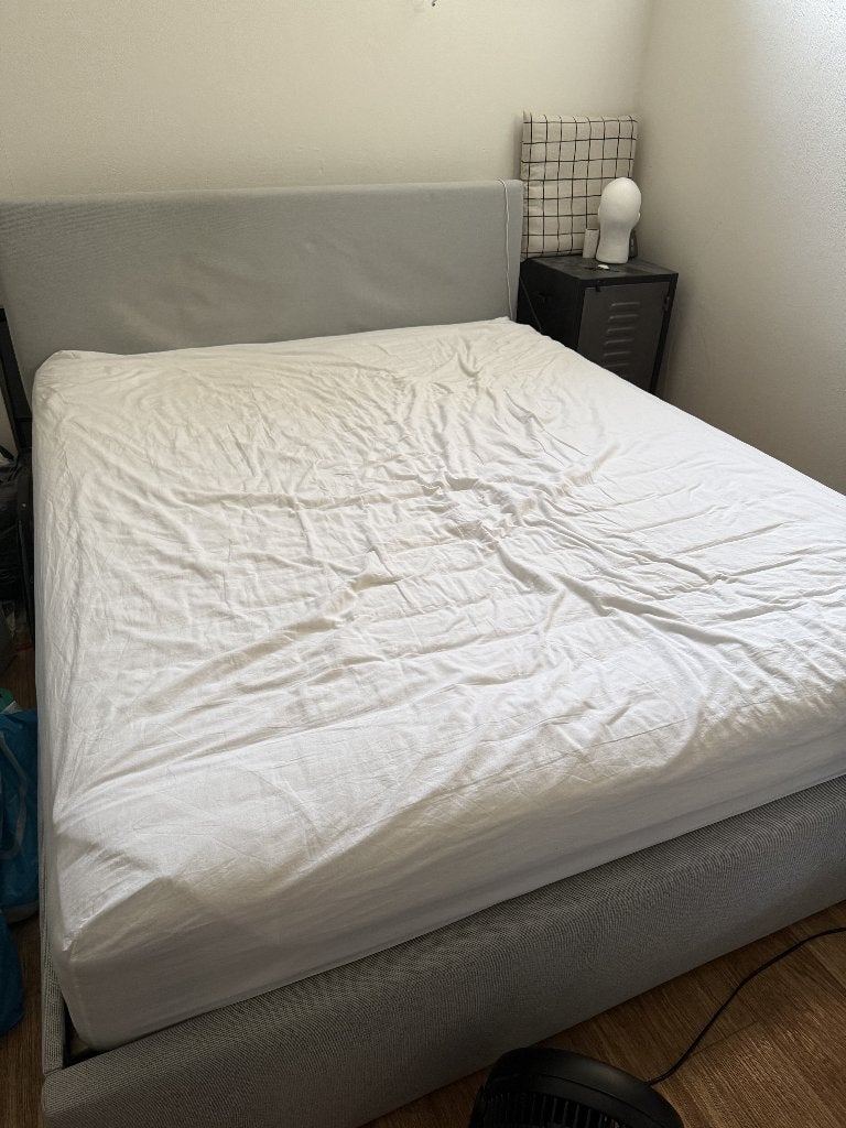 Ikea bed en matras 140x200, Ophalen, Gebruikt, Tweepersoons, 140 cm
