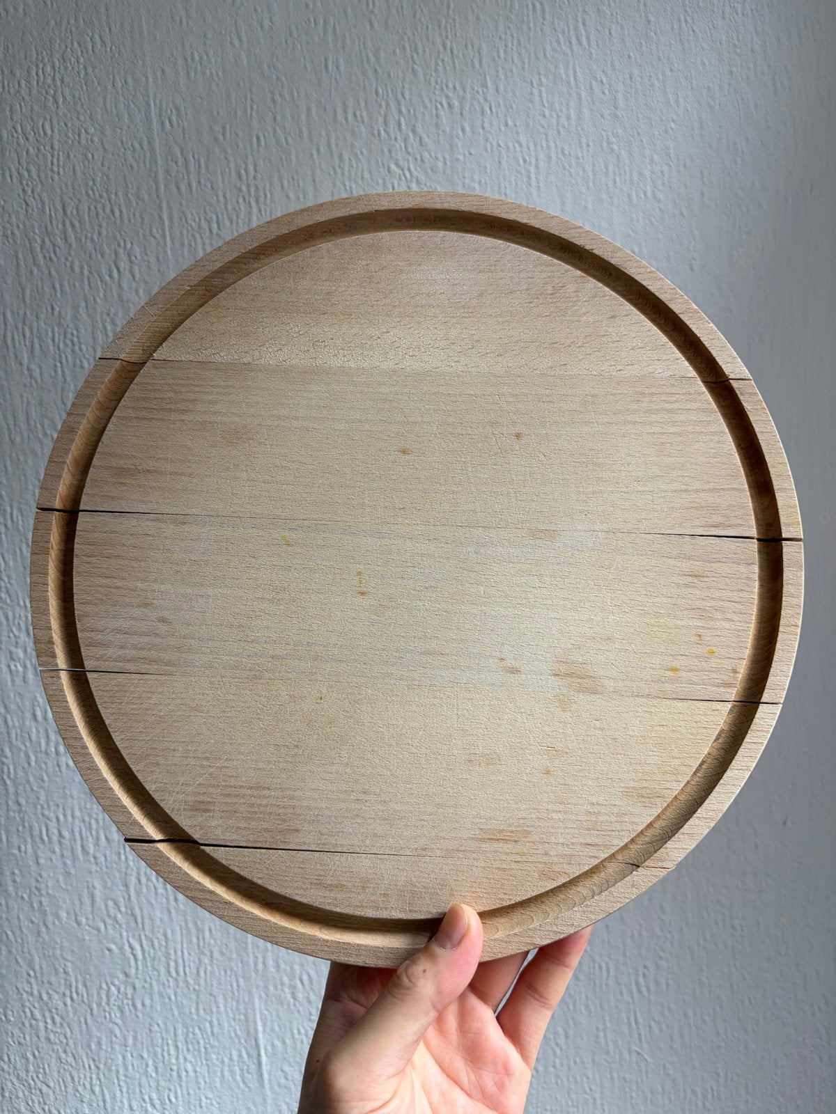 Dille & Kamille Beukenhouten Snijplank Ø30 cm, Gebruikt, Hout, Snij-/serveerplank, Overige merken