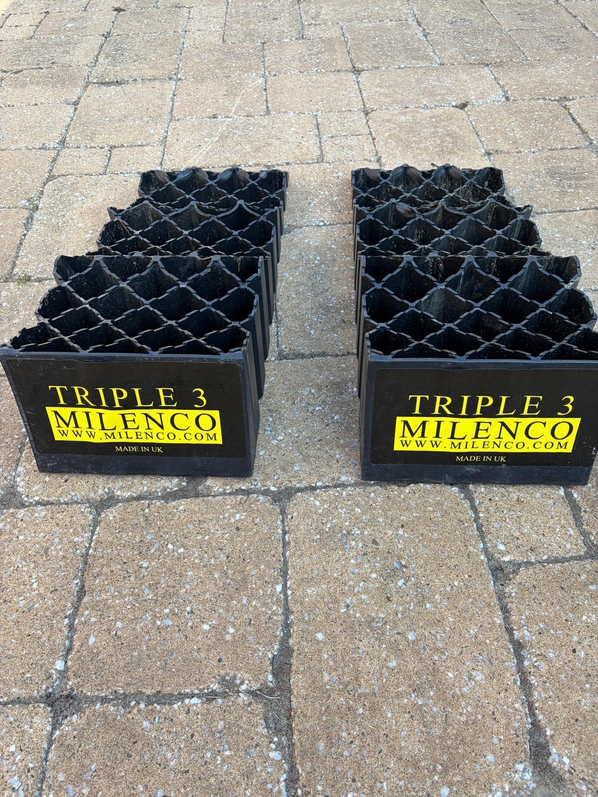 Milenco Triple 3 oprijblokken., Ophalen, Gebruikt