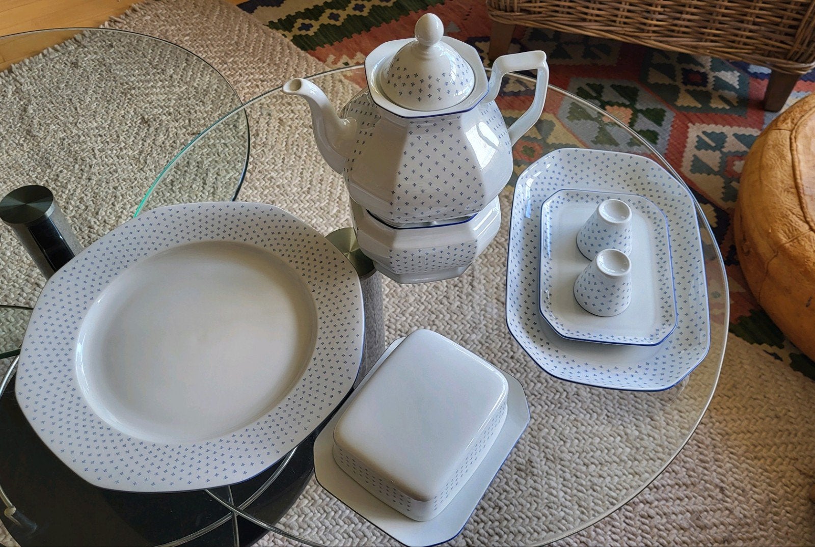 Vintage (80) servies Douwe Egberts. Seltmann Weiden., Overige merken, Vintage, Ophalen of Verzenden, Zo goed als nieuw
