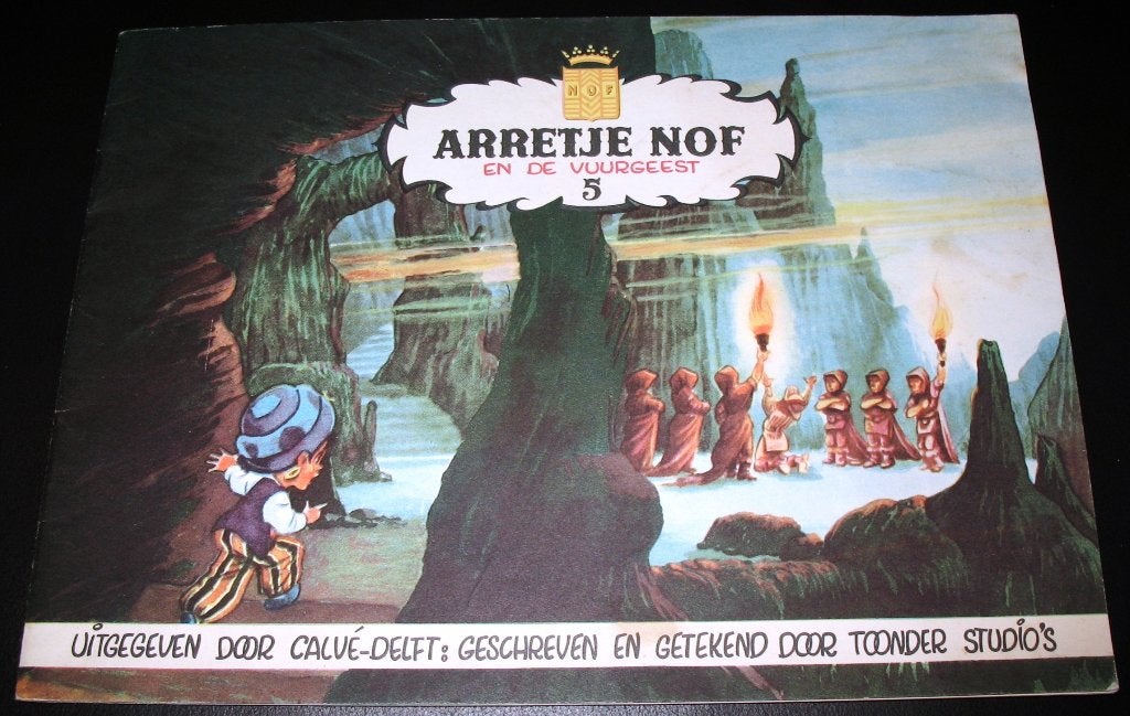 Boekje Arretje Nof en de vuurgeest 5 Calvé Toonder Studio's, Ophalen of Verzenden, Marten Toonder
