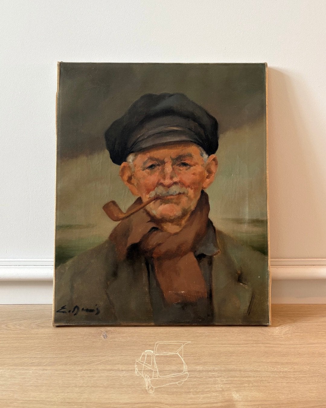 Antiek | Schilderij | E. Davis, Ophalen of Verzenden
