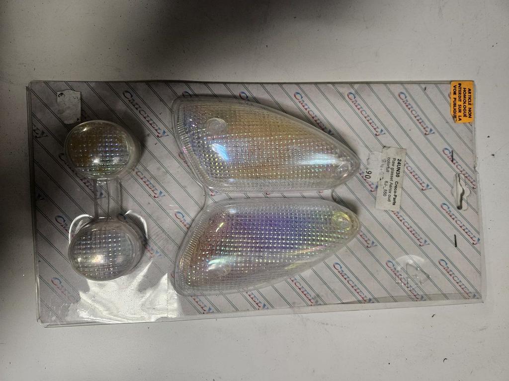 Yamaha Aerox knipperlichtglas set wit parelmoer., -, -, Nieuw, Ophalen of Verzenden
