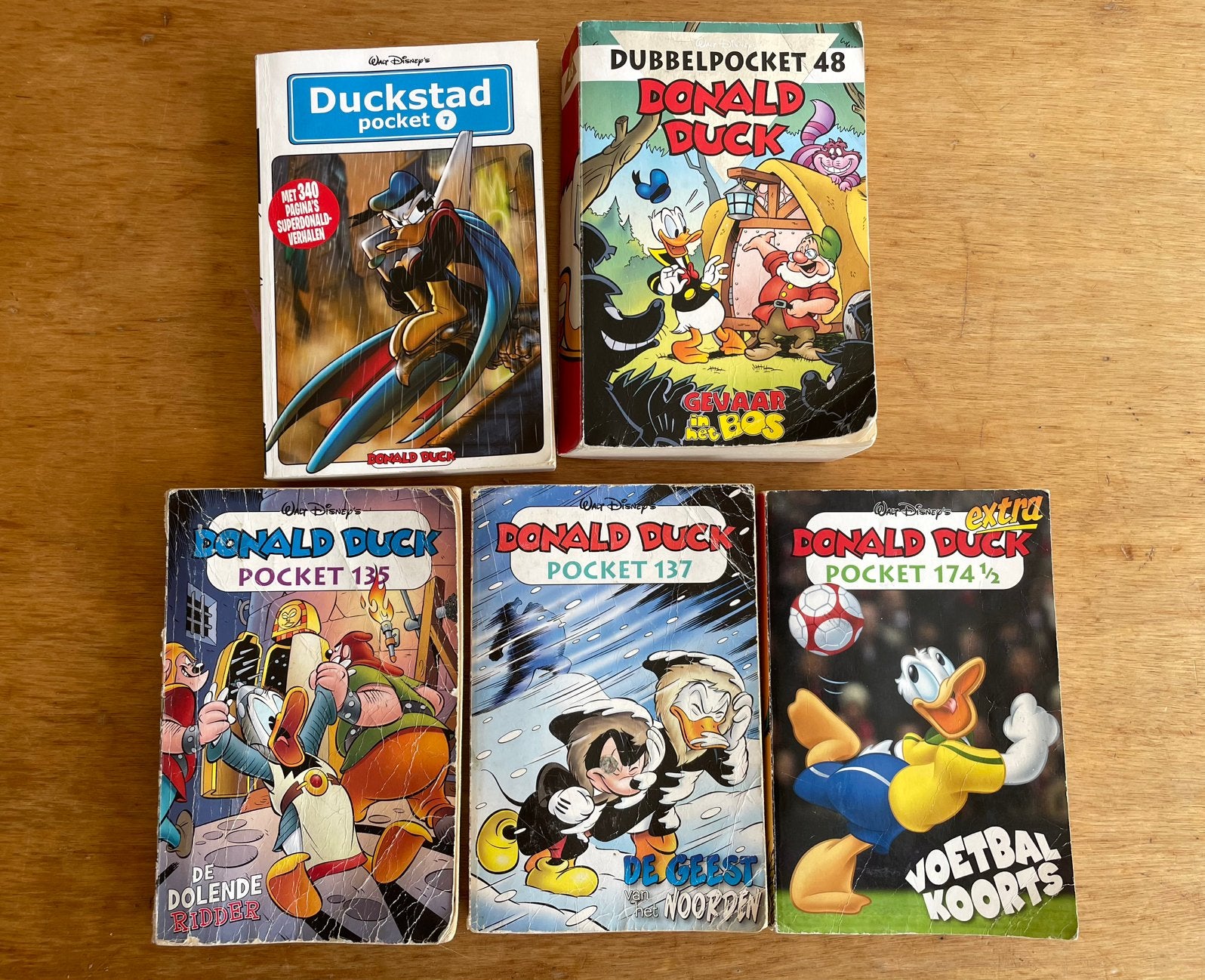 5 Donald Duck pockets - 1 Duckstad, 1 dubbelpocket, Boeken, Meerdere comics, Ophalen of Verzenden, Gelezen, Europa