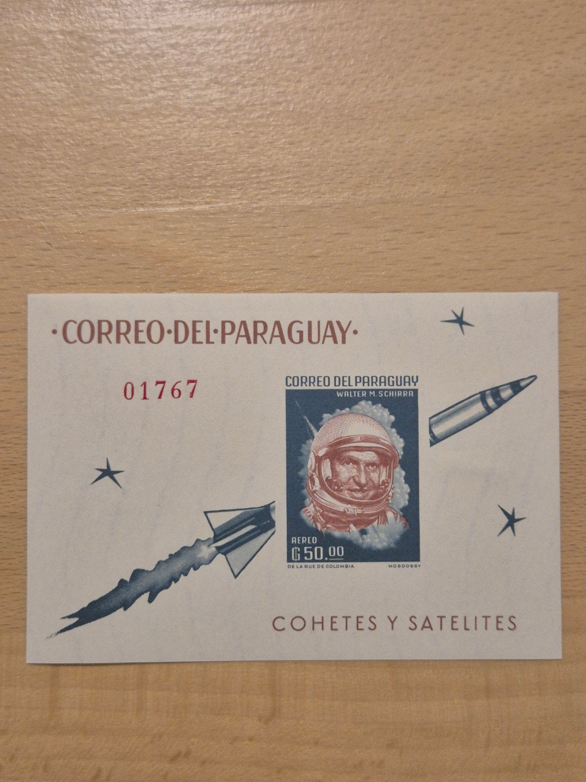 Paraguay 1963 ruimtevaart (ongetand), Ophalen of Verzenden, Postfris, Zuid-Amerika