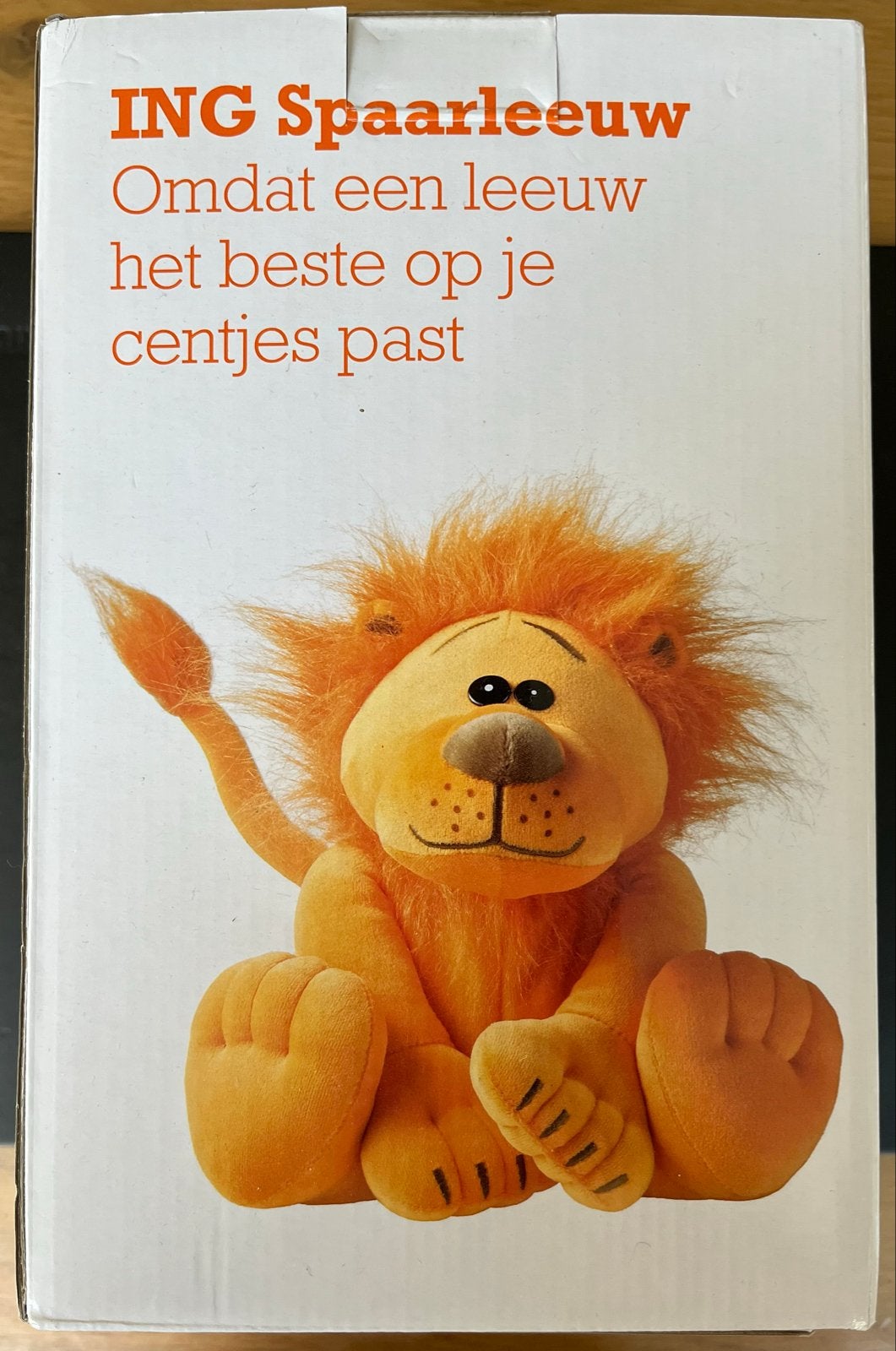 Nieuwe ING Spaarleeuw in doos - Perfect voor kinderen!, Ophalen of Verzenden, Nieuw, Overige materialen, Dier