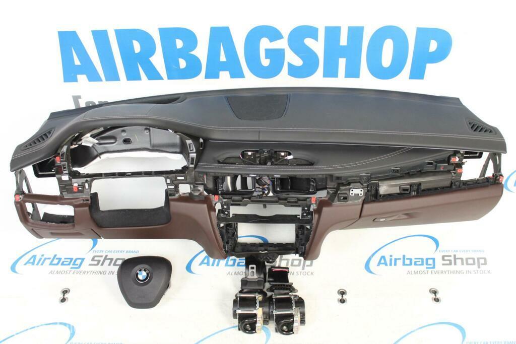 Airbag set Dashboard leer zwart/bruin HUD speaker BMW X6 F16, Gebruikt, Ophalen of Verzenden