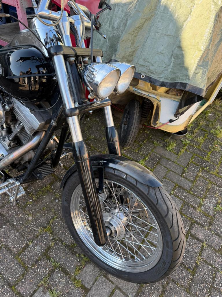 Harley voorvork inc 19” wiel remklauw en schijf, Ophalen