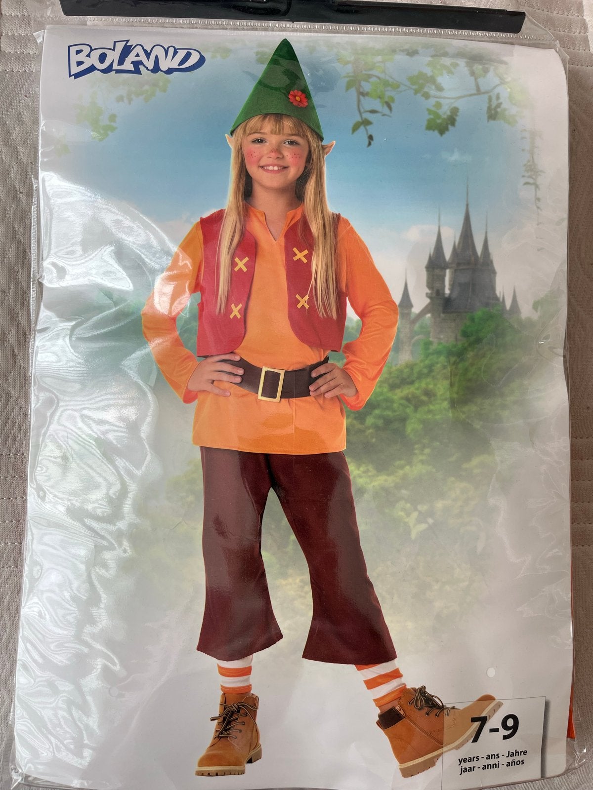 Boland Elf Kostuum voor Kinderen - Maat 7-9 jaar, Kinderen en Baby's, Ophalen of Verzenden, Nieuw, 134 t/m 140, Jongen of Meisje