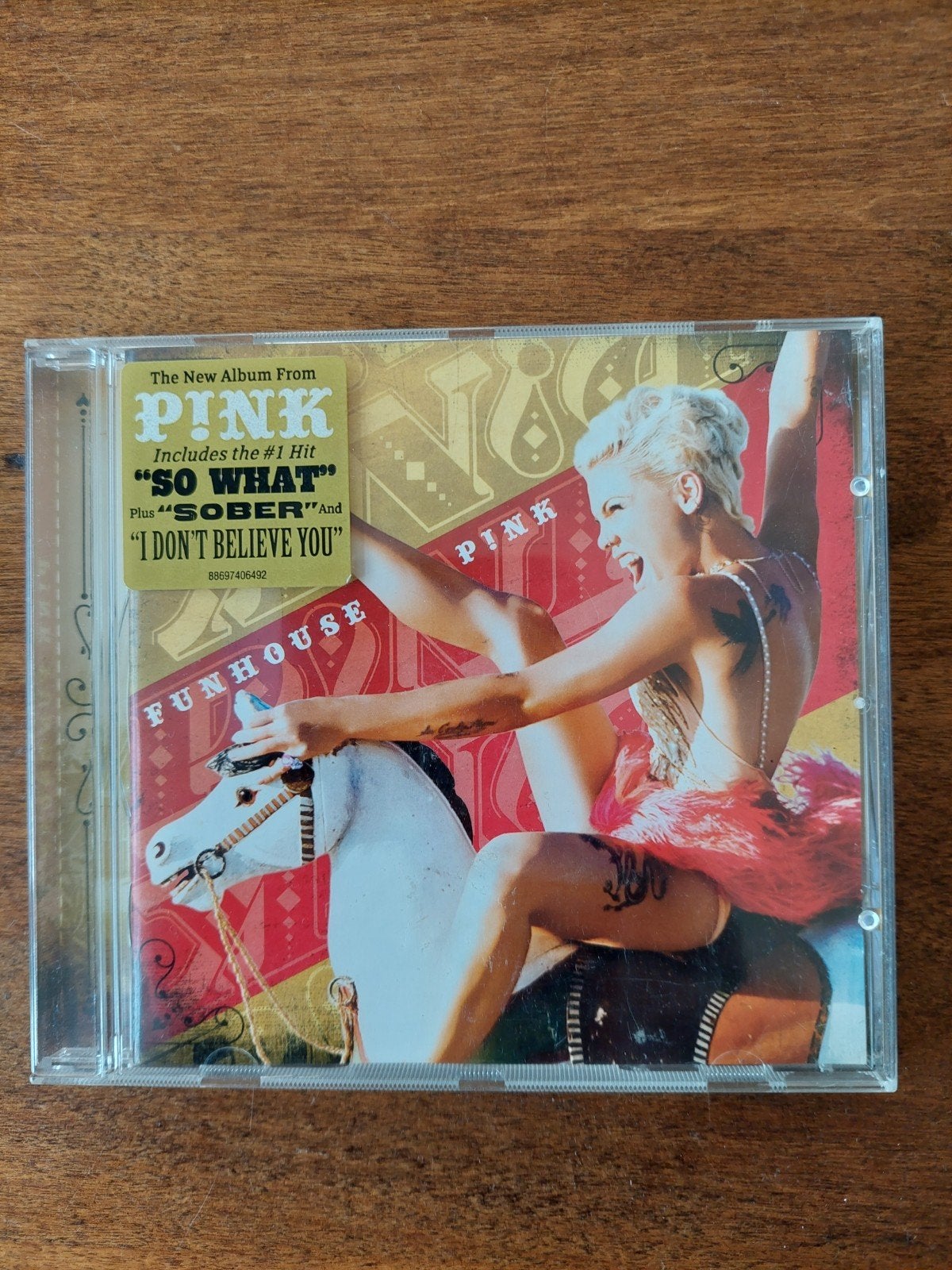 P!nk - Funhouse CD (Inclusief hits 'So What' en 'Sober'), Gebruikt, Pop, Ophalen of Verzenden, Inclusief doosje