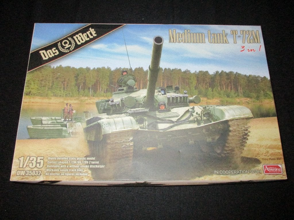 D-34,DAS WERK 1-35,NO,DW35032,Medium tank T-72M 3 in 1 T-72M, Overige merken, 1:32 tot 1:50, Overige typen, Nieuw