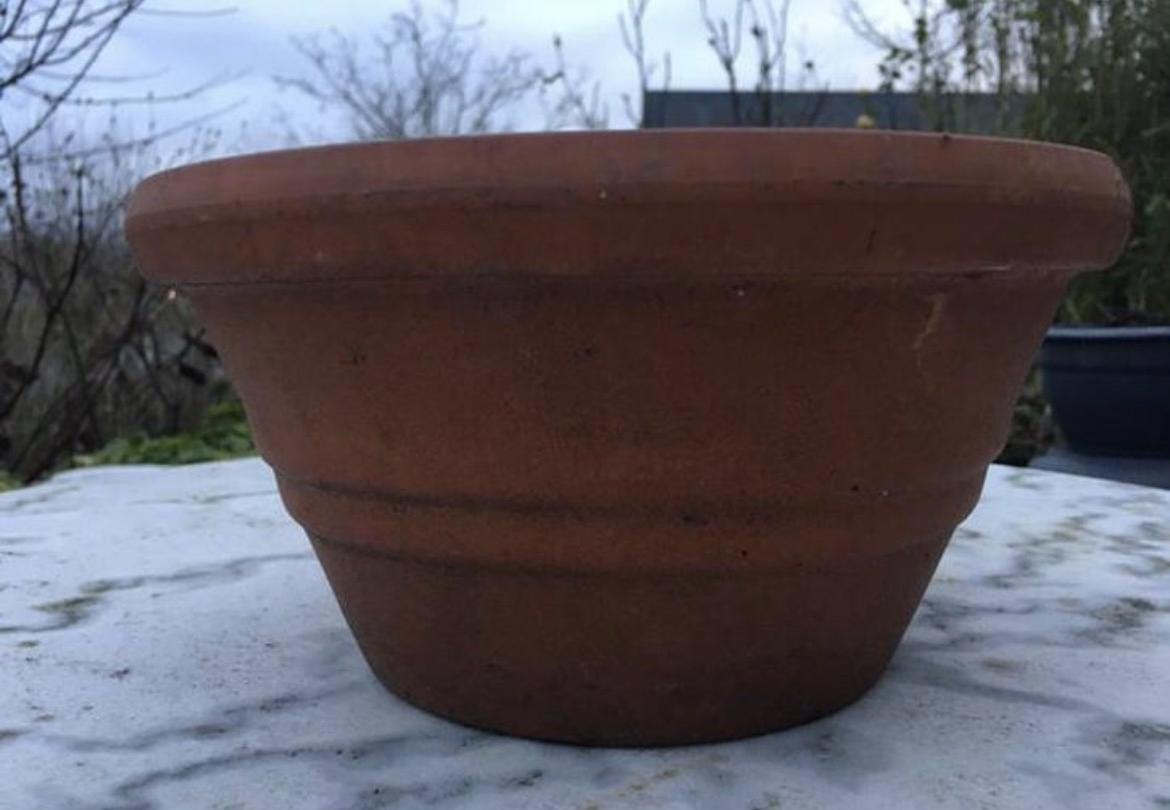 Oud Hollandse kwaliteit bloempot 12,5/23cm terracotta, Gebruikt, Rond, Ophalen of Verzenden, Balkon