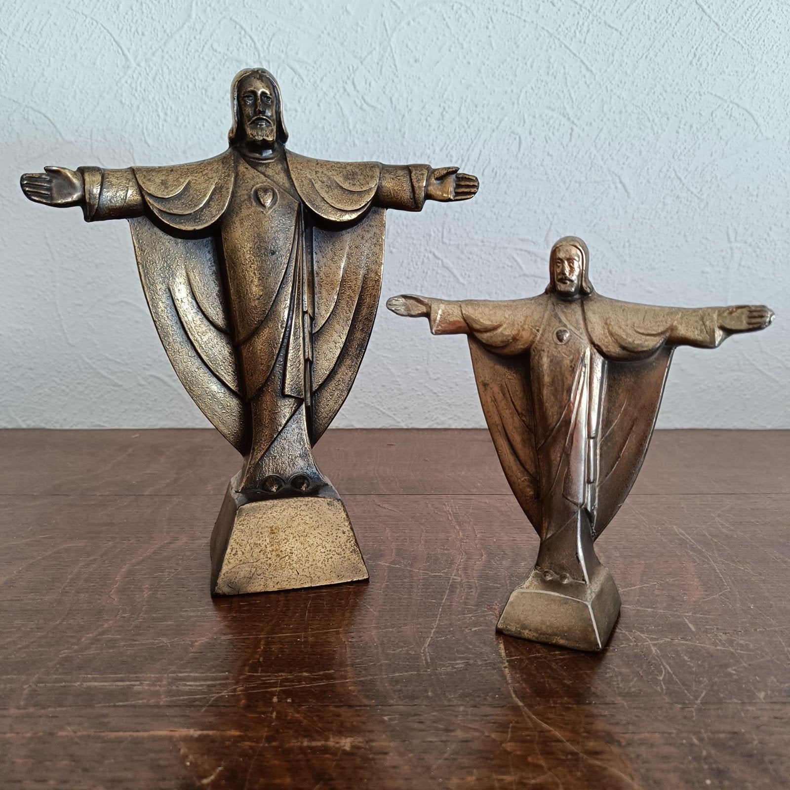 Vintage bronzen Jezus Christus beeldjes., Ophalen of Verzenden