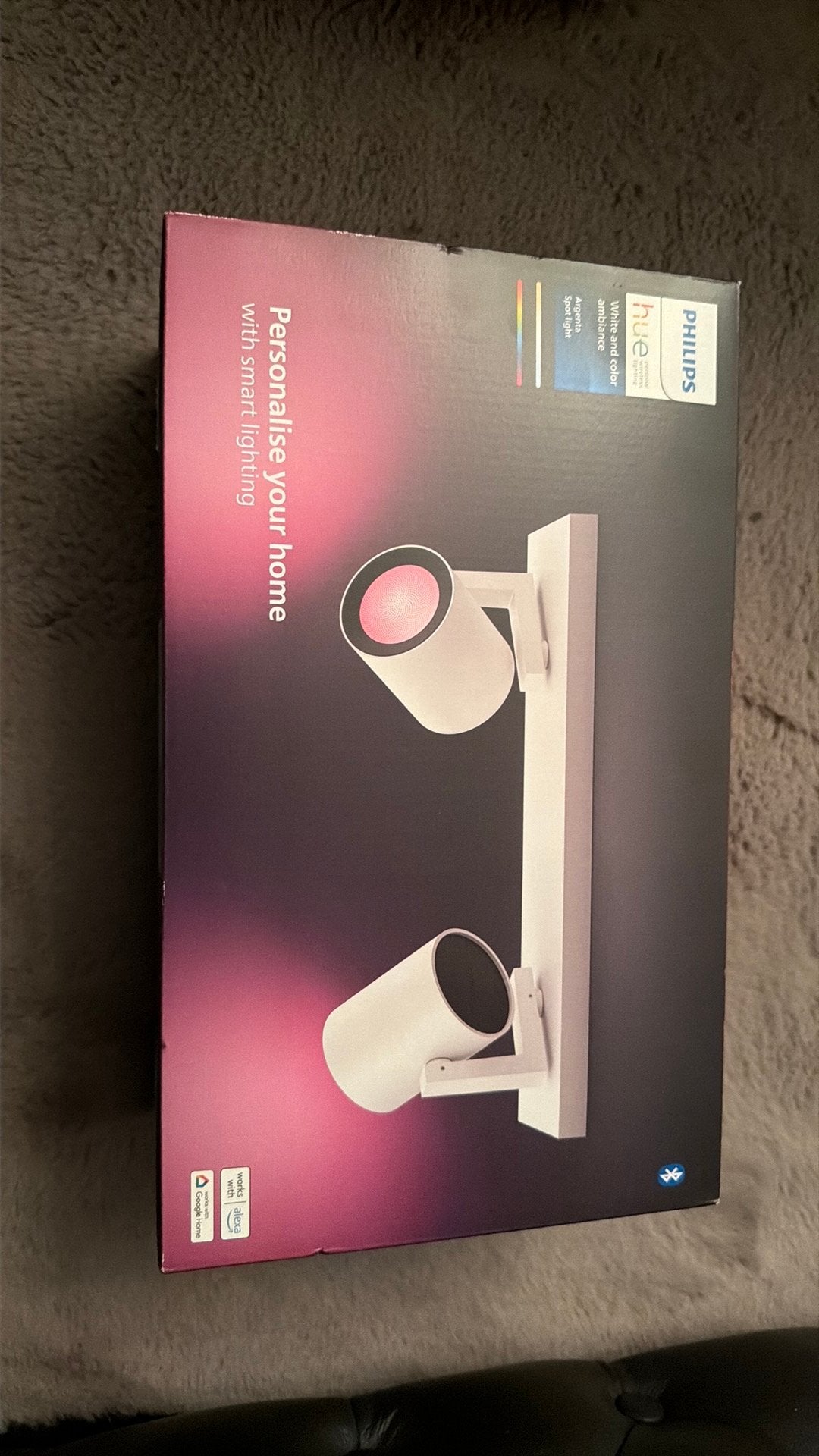Philips hue  Argenta 2-spots Wit - White and Color, Ophalen of Verzenden, Nieuw, Philips, Plafondspot of Wandspot