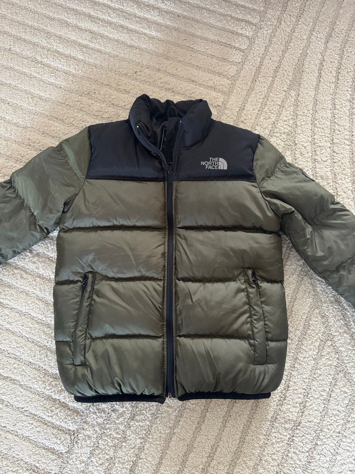 The North Face Puffer Jas - Groen/Zwart, Kinderen en Baby's, Verzenden, Zo goed als nieuw