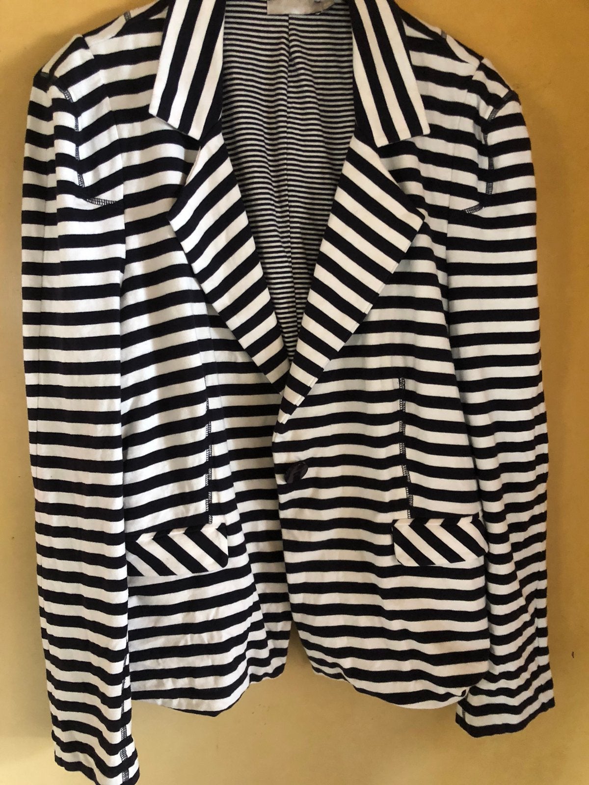 Sylver jasje streep 42 44 nieuw! Katoen Blazer wit blauw, Blauw, Maat 42/44 (L), Nieuw, Ophalen of Verzenden