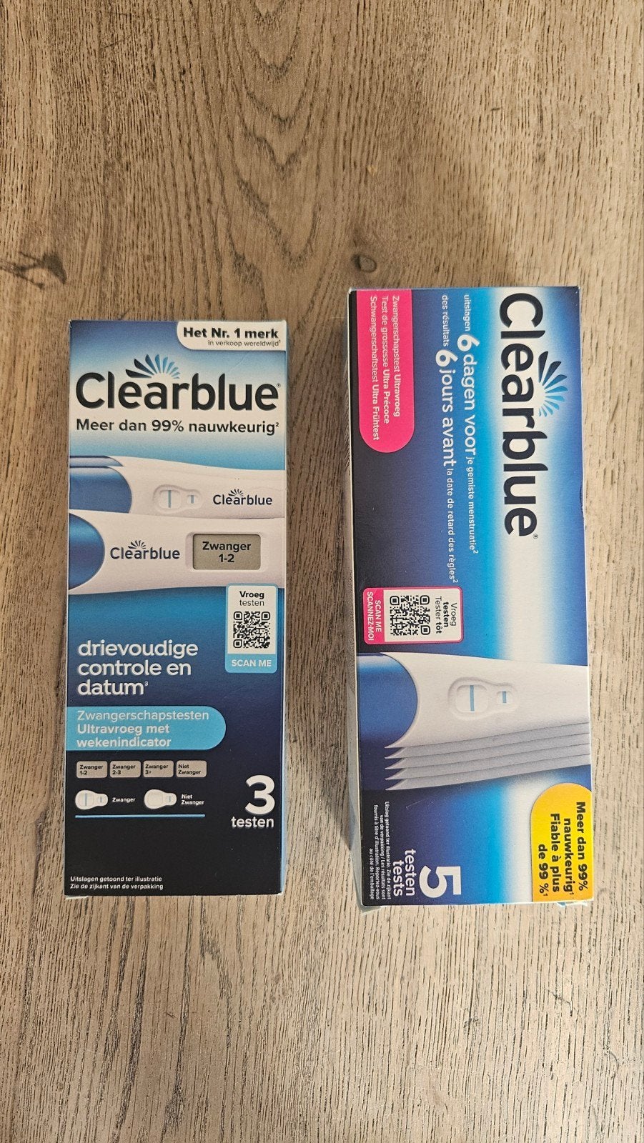 zwangerschapstesten Clearblue, Ophalen of Verzenden, Nieuw