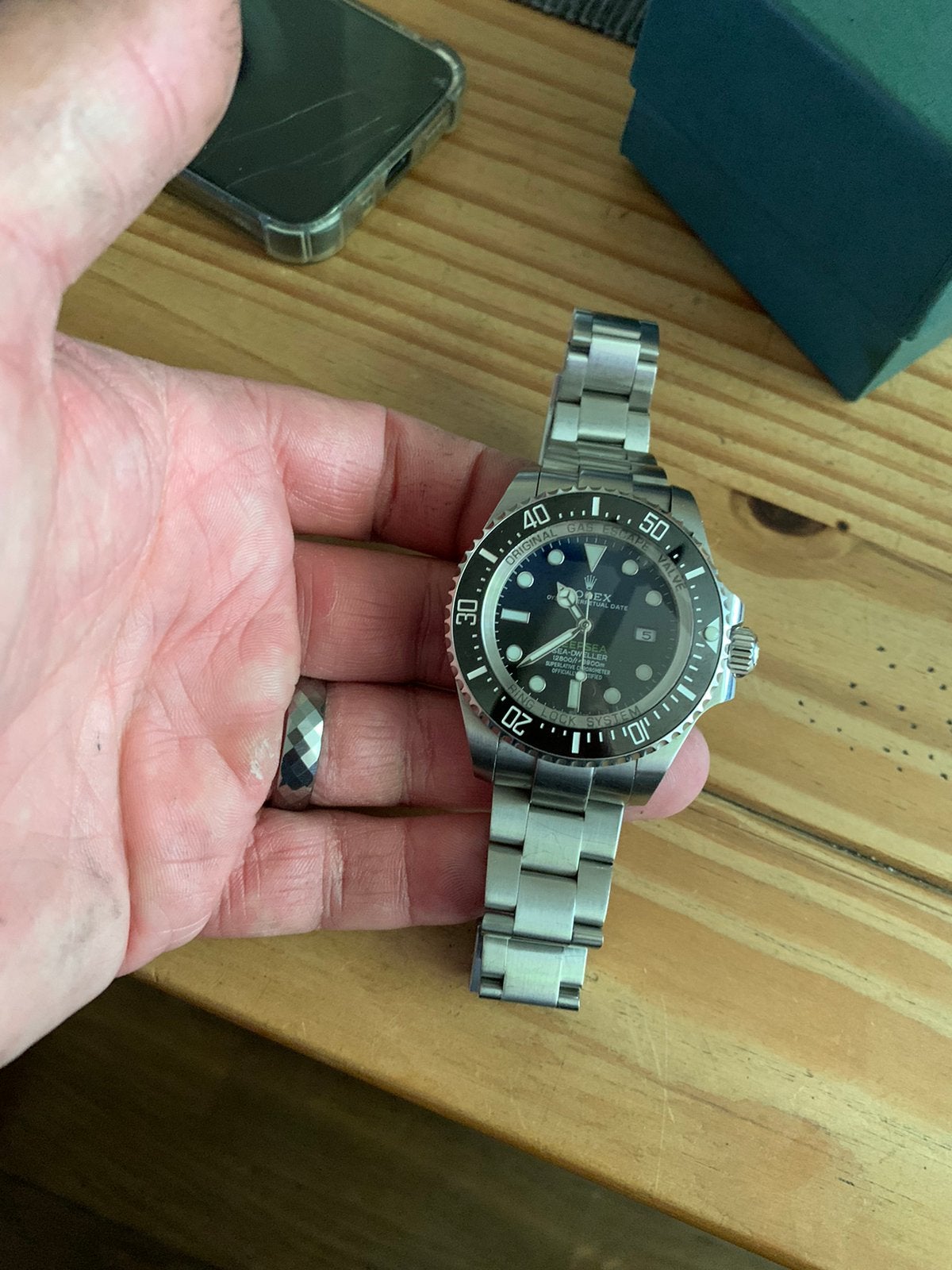 Rolex deapsea dweller 44mm, Staal, Polshorloge, Ophalen of Verzenden, Zo goed als nieuw